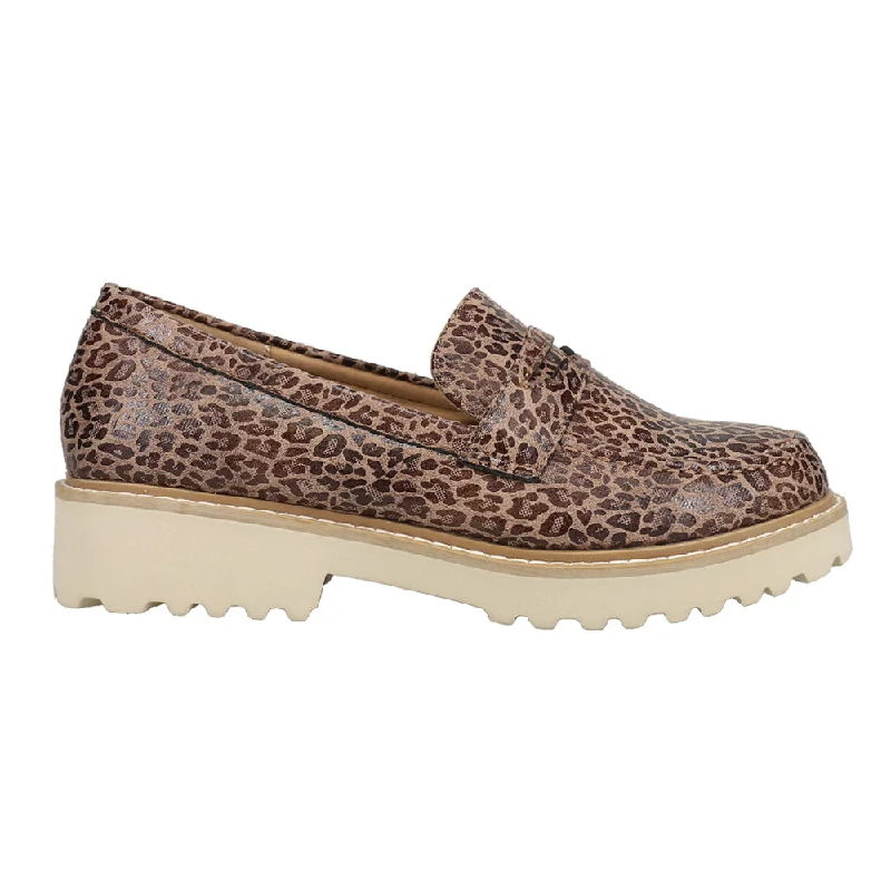 Boost Leopard Lug Sole Loafers