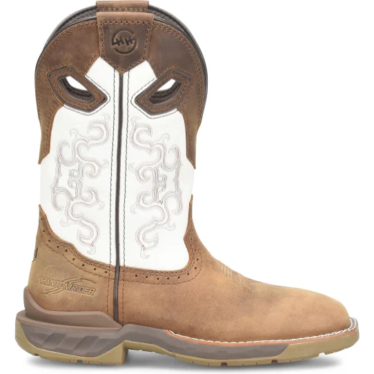 Double H Women's Phantom Rider Brave 10" Wide Square Toe Western Work Boot -Brown- DH5425