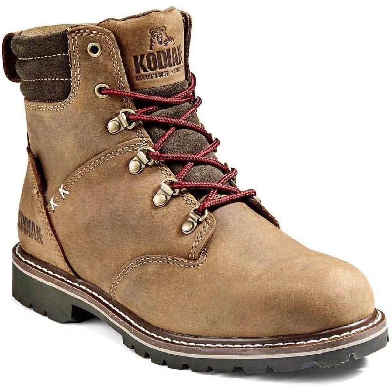 Kodiak Women's Bralorne 6" WP Slip Resist Safety Work Boot -Brown- 4TDSBN