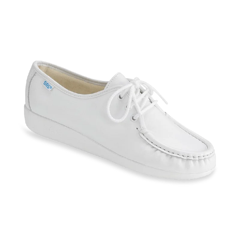 WHITE | SAS Siesta - Lace Up Loafer at Brandy's Shoes Made in USA