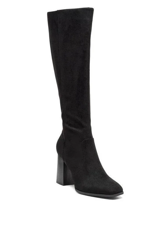 ZILLY - KNEE HIGH FAUX SUEDE BOOTS