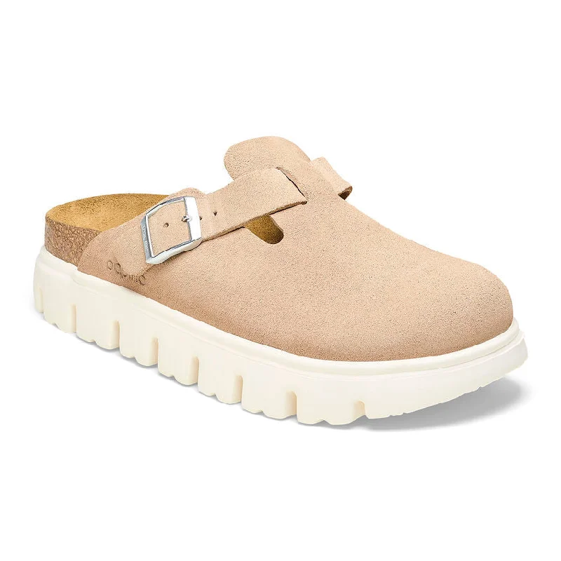 Birkenstock Boston Chunky Warm Sand Suede