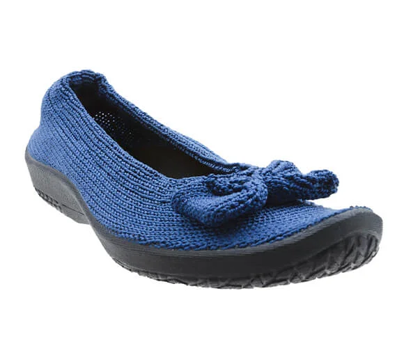 Lyla Sport Bow Flat in Denim CLOSEOUTS