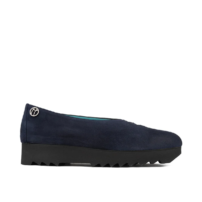 T GRACE NAVY SUEDE