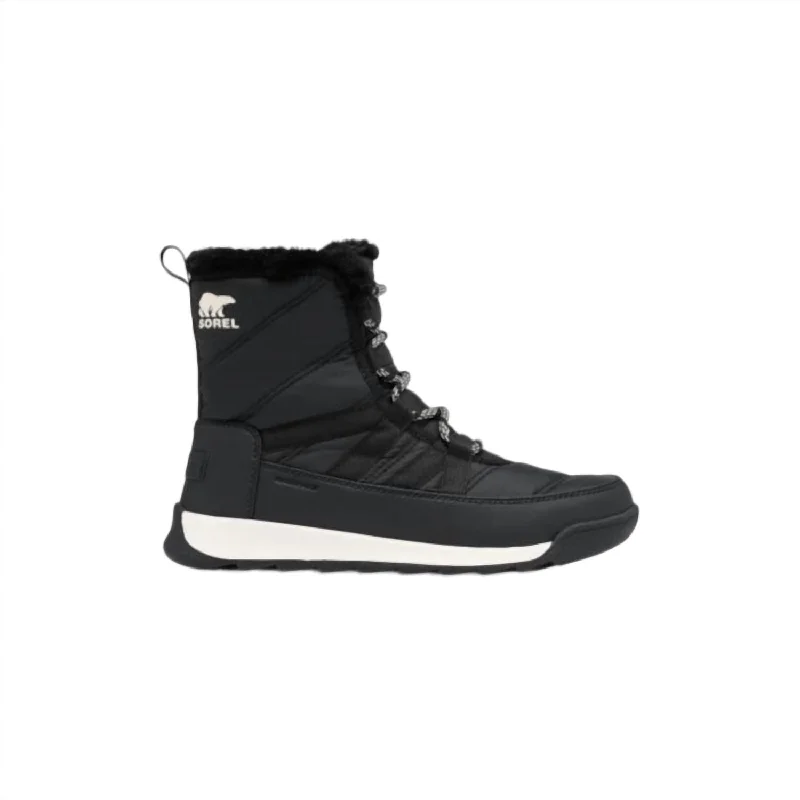 Women’S Whitney Ii Short Lace Wp Winter Boots In Black