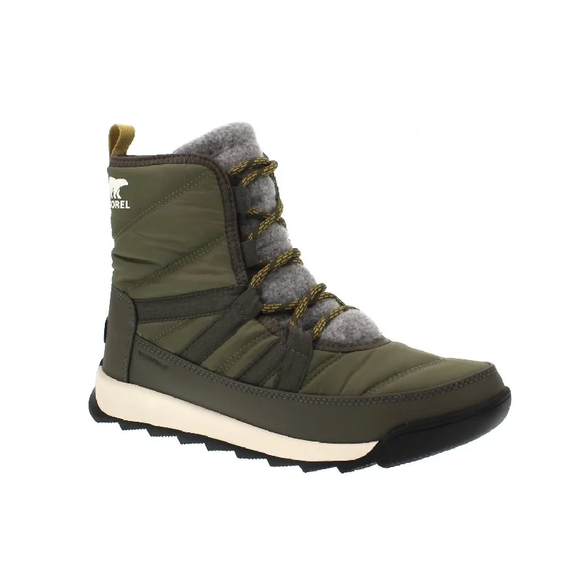 Women’S Whitney Ii Short Lace Wp Winter Boots In Stone Green/black