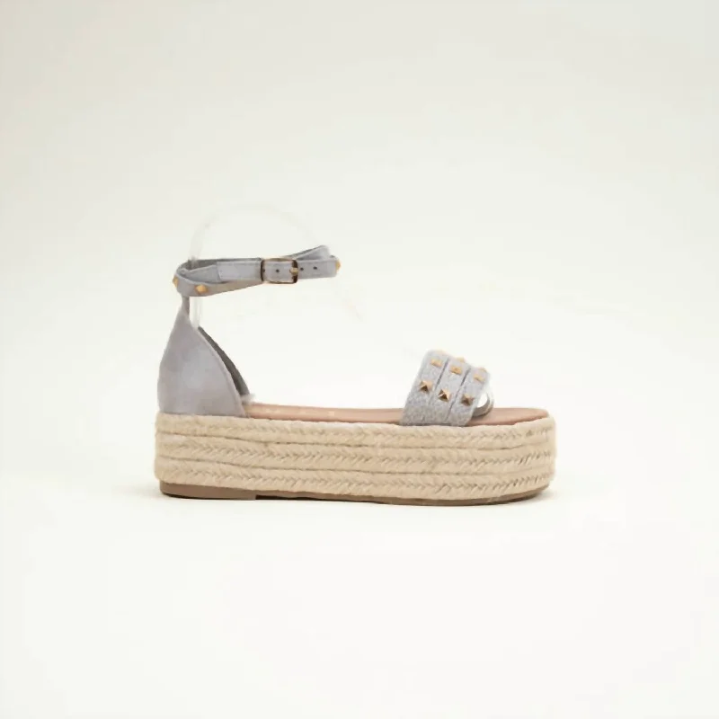 Women's Beloved Jute Espadrille Sandals In Grey