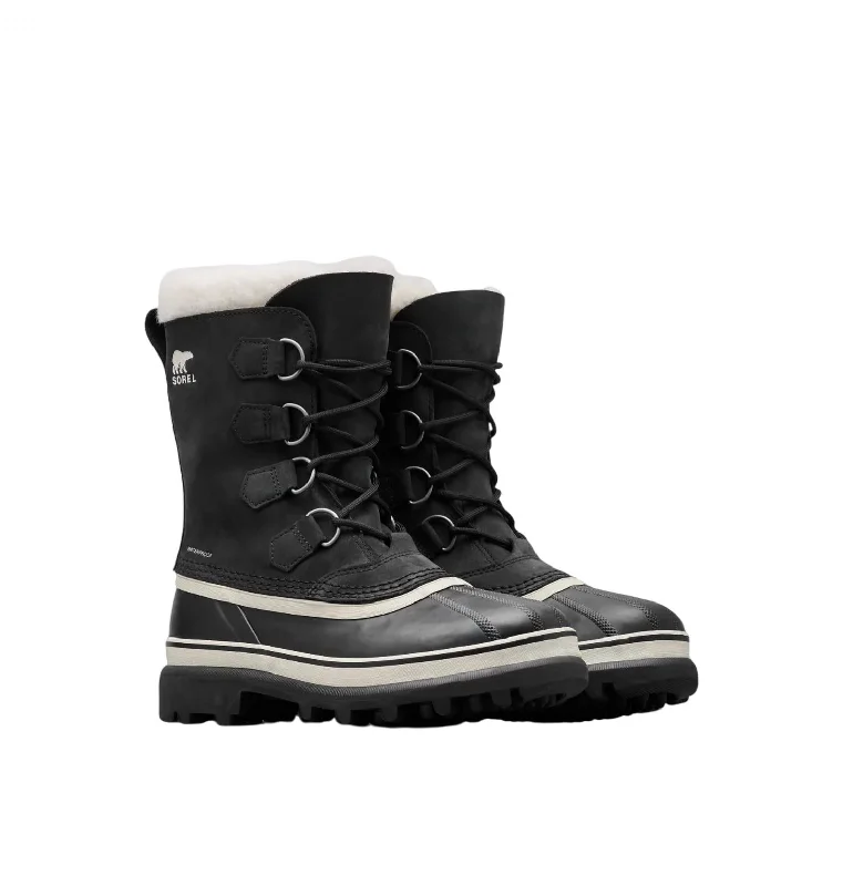 Women's Caribou Wp Winter Boots In Black/stone