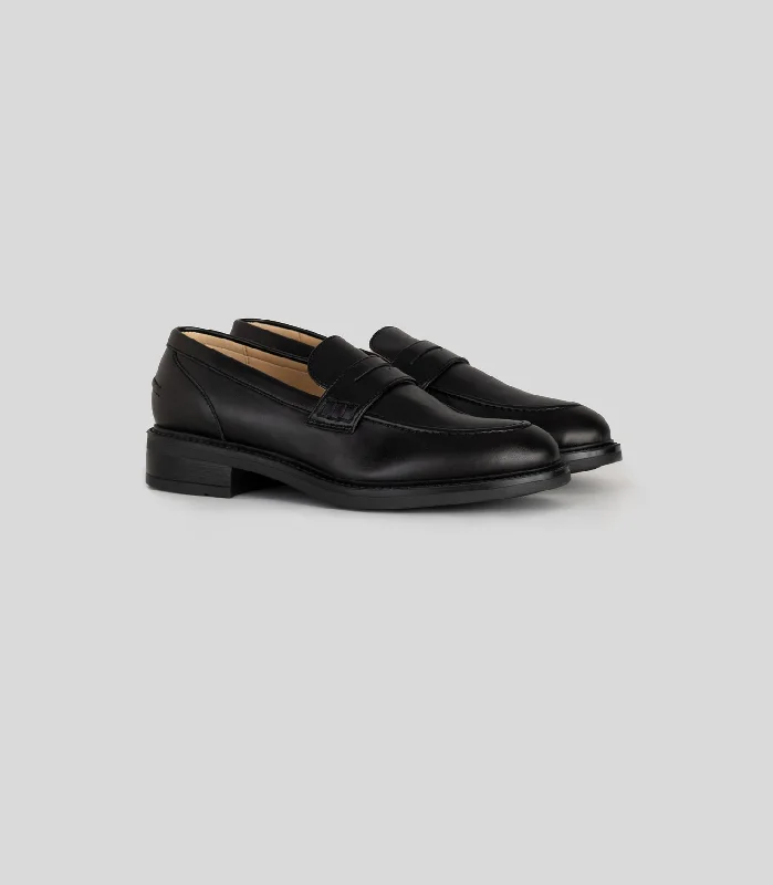 Women's Loafer in Black from Solari Milano