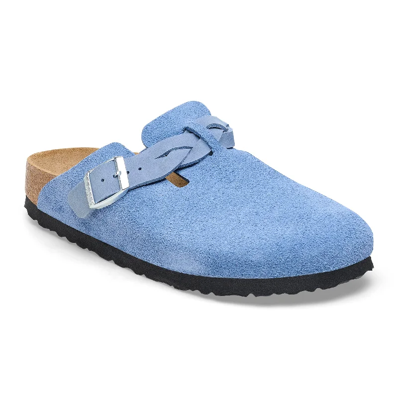 Birkenstock Boston Braid elemental blue suede