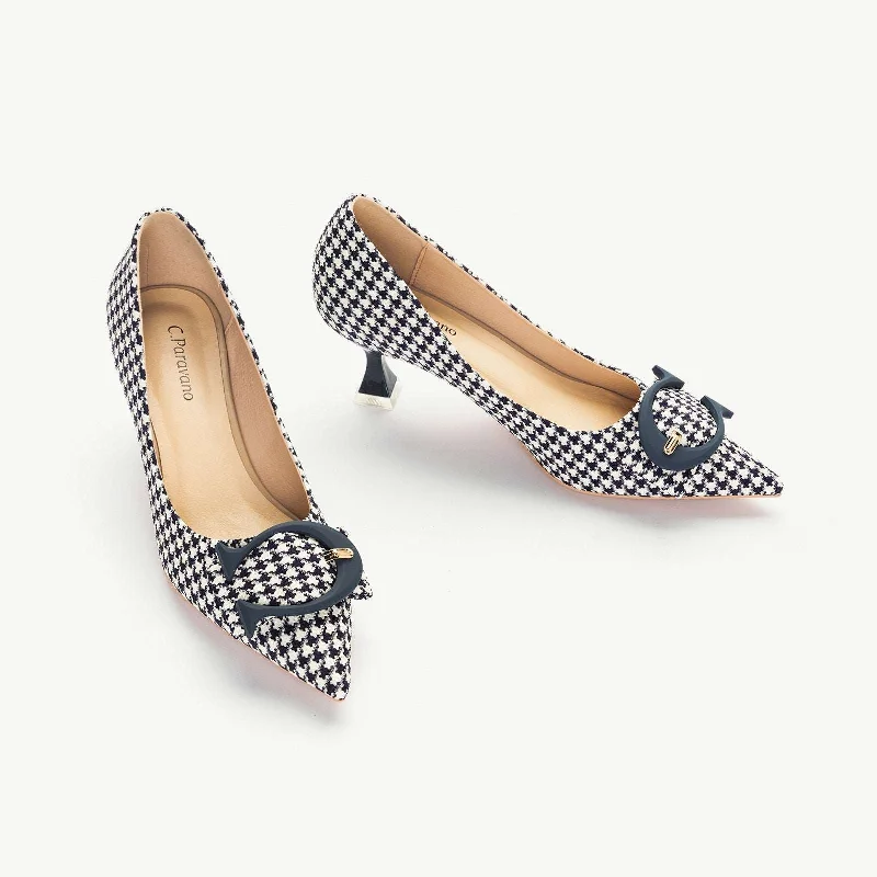 C Buckle Tweed Pumps (Olivia)