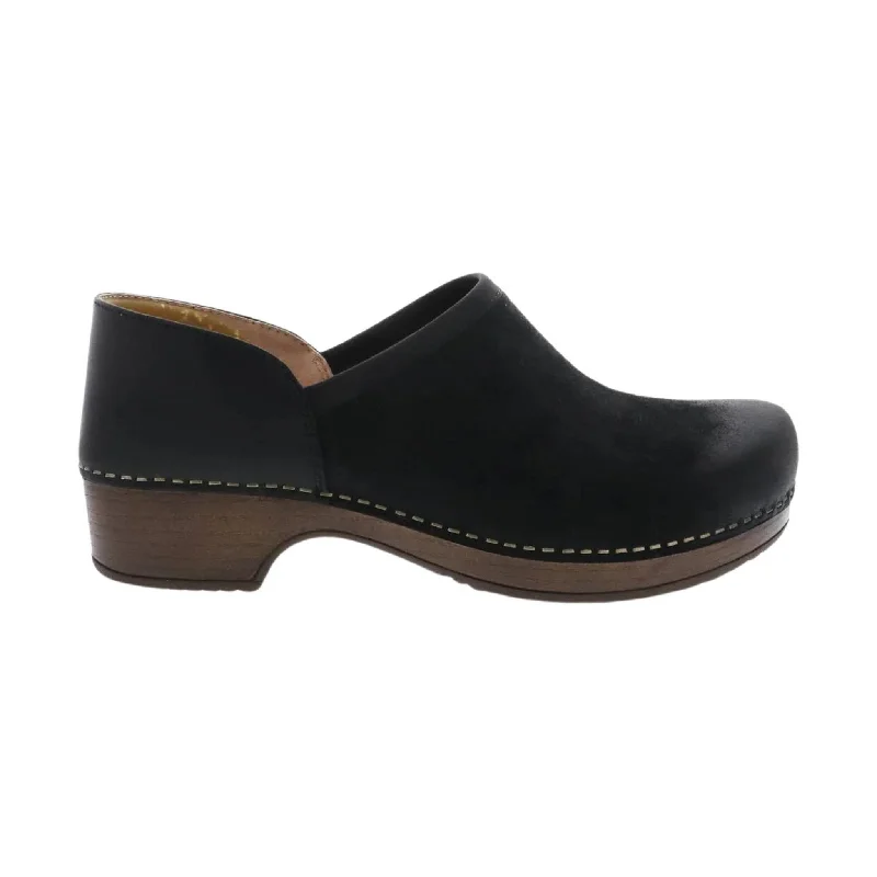 Dansko Women's Brenna - Black Burnished Suede