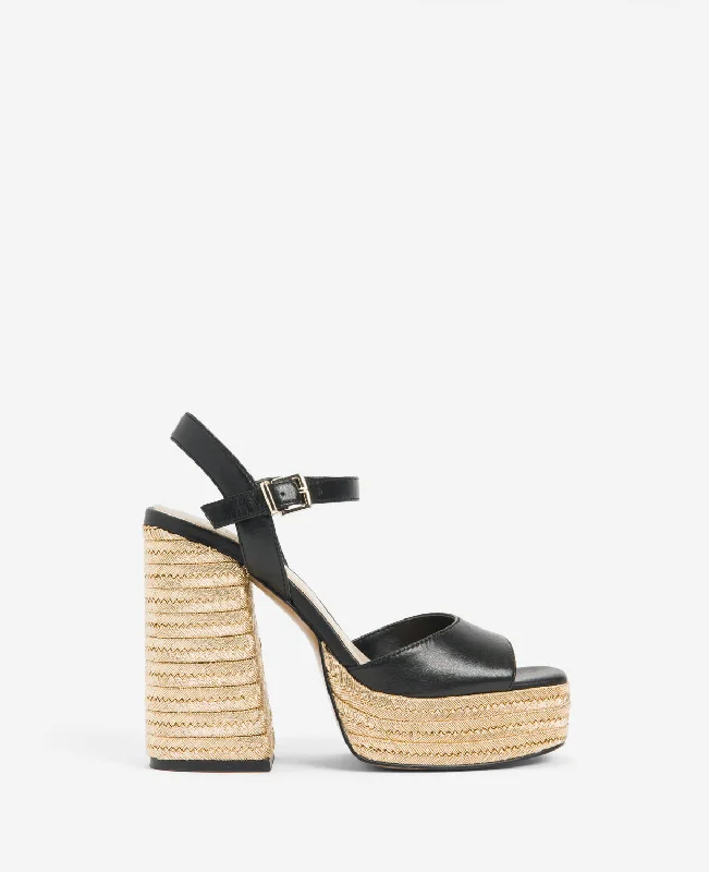 Dolly Ankle Strap Platform Heeled Sandal