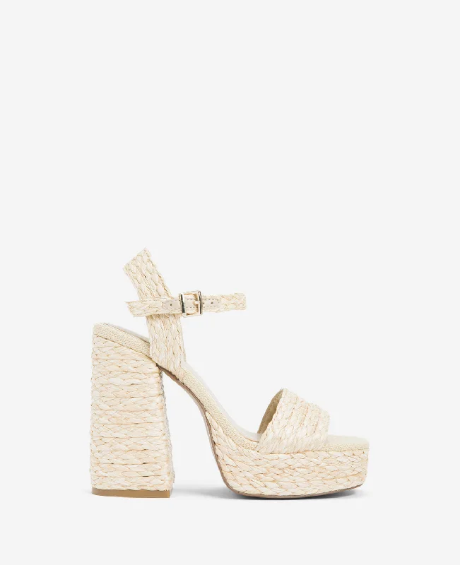 Dolly Ankle Strap Platform Heeled Sandal