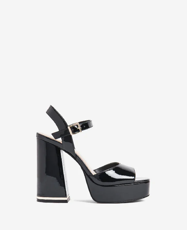 Dolly Ankle Strap Platform Heeled Sandal