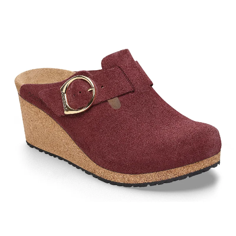 Papillio Fanny berry crush suede by Birkenstock