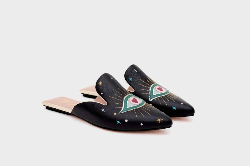 Flash Deals Shazam Mule Flat Sandal In Black